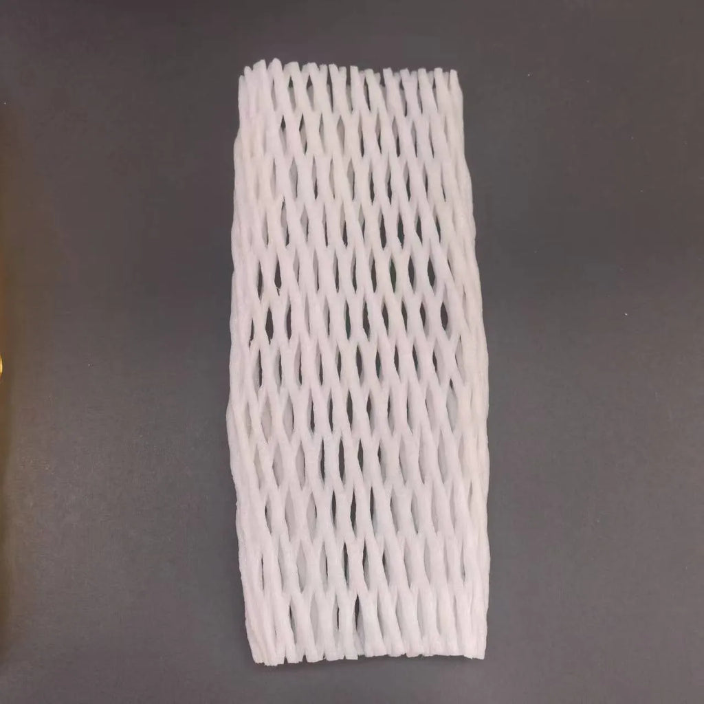 White foam net protective case showing net texture and available in multiple rectangular dimensions