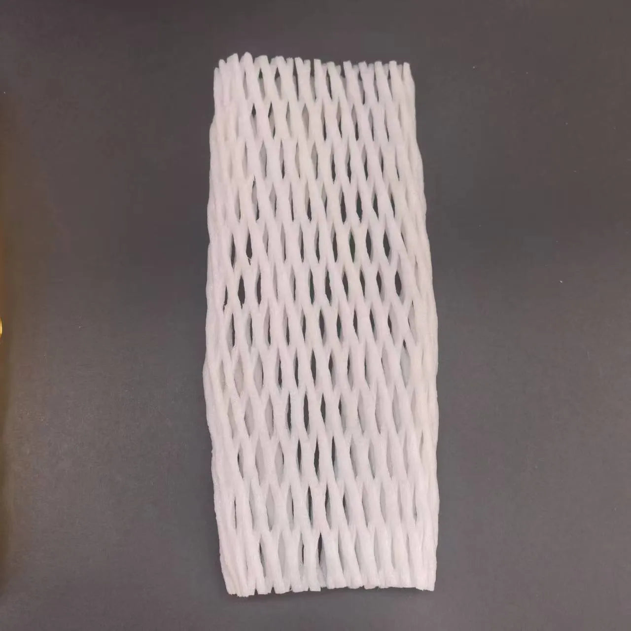 White foam net protective case showing net texture and available in multiple rectangular dimensions