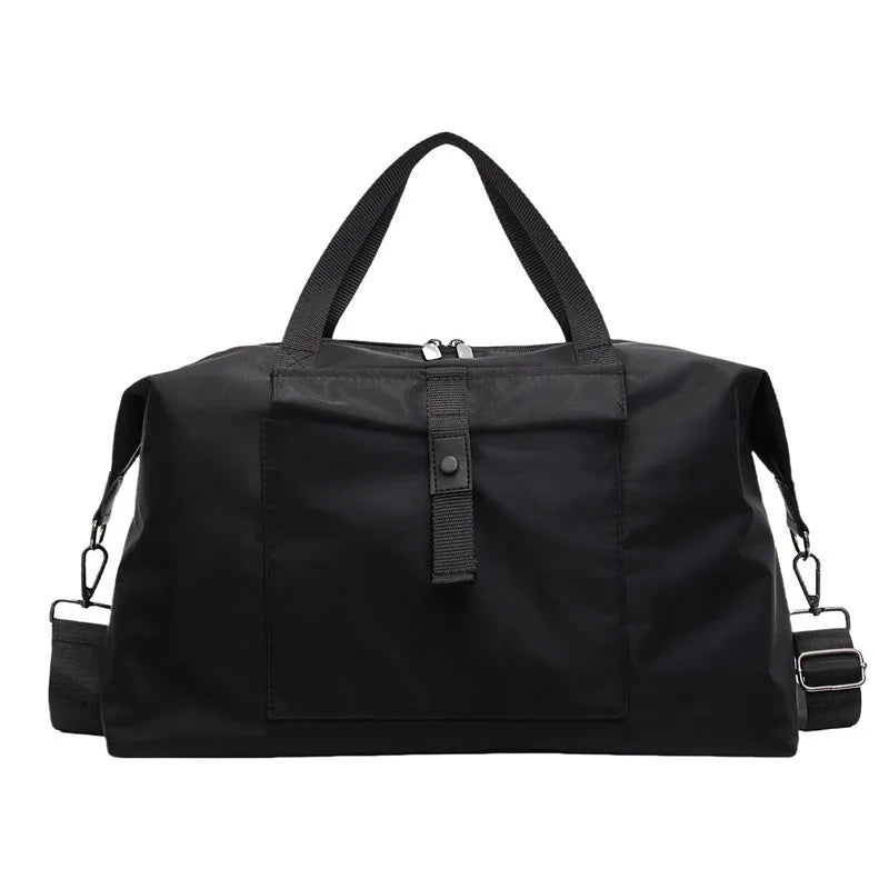 Large capacity one-shoulder travel backpack in Oxford cloth available in black, grey or green