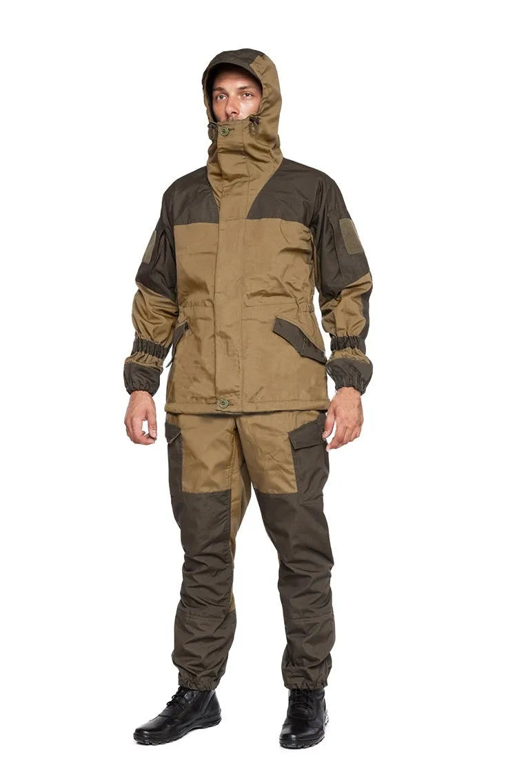 Men's Special Forces Mountain Battle Suit in camouflage, featuring a jacket and trousers set for tactical outdoor use.