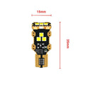 T15 automotive reverse light bulb with white 6000K colour temperature