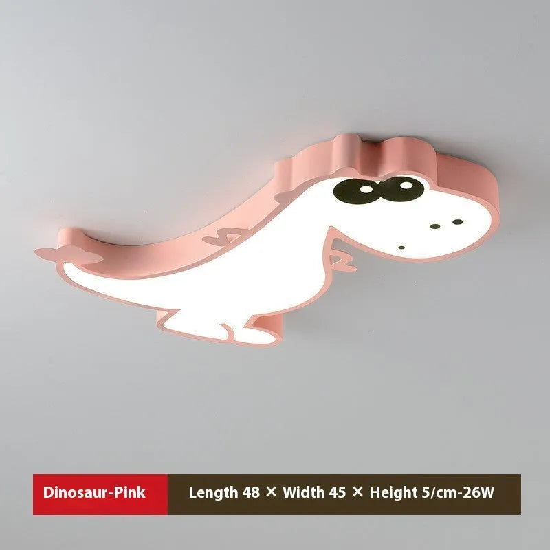 Cartoon dinosaur ceiling light with 48cm diameter and electrodeless dimming control