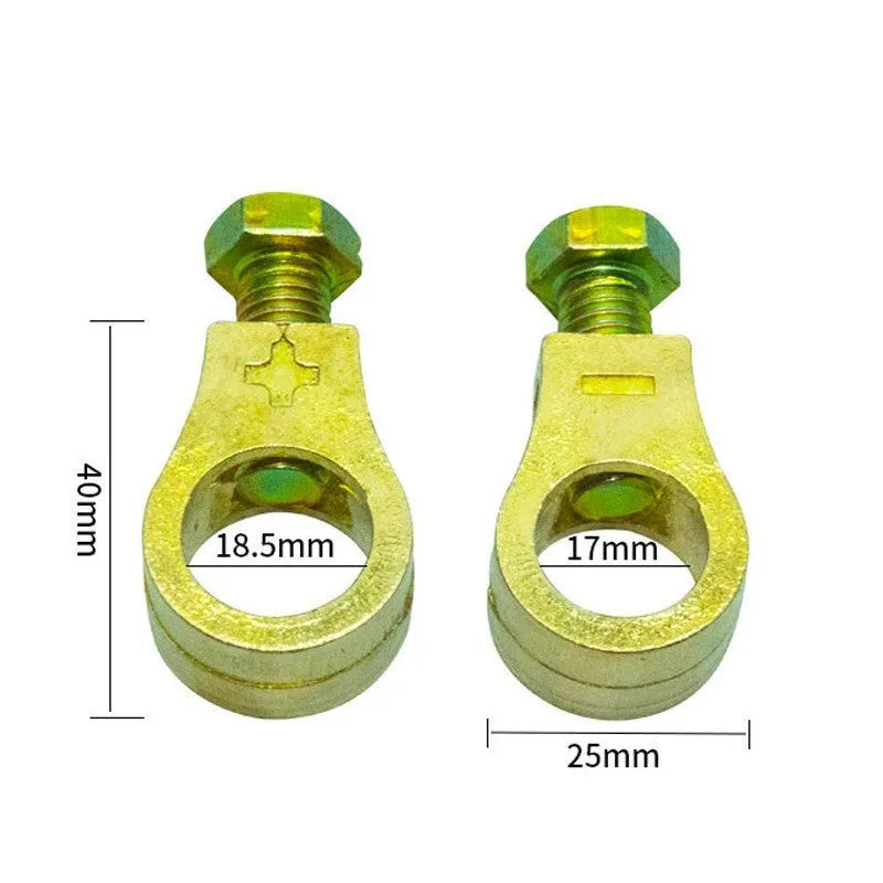 Pure copper automotive battery clamp for cable terminal connections