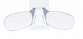 Legless nose clip reading glasses in multiple colours with ultra-thin case for elderly portable use