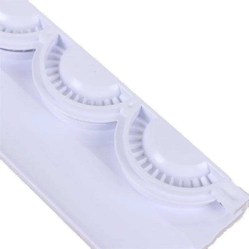 Pure white ABS plastic dumpling mould maker for pressing and sealing dumplings and cookies, compact kitchen gadget