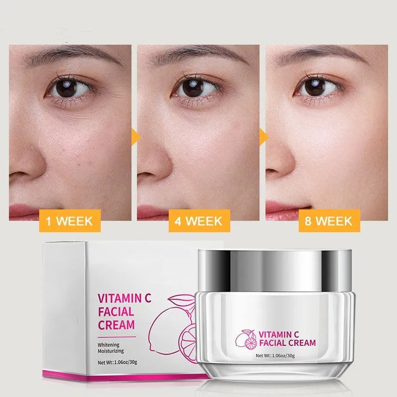 30g vitamin C face cream jar for brightening and moisturising all skin types