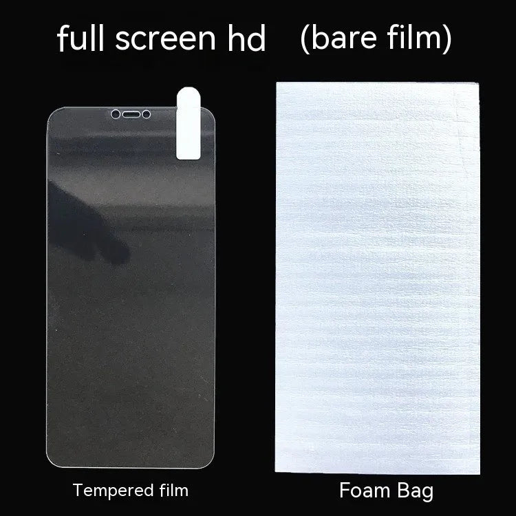 HD tempered glass screen protector for Samsung phones showing fullscreen coverage