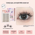 Glue-free self-adhesive false eyelashes with high-grade fiber, 0.07C diameter, sunflower design