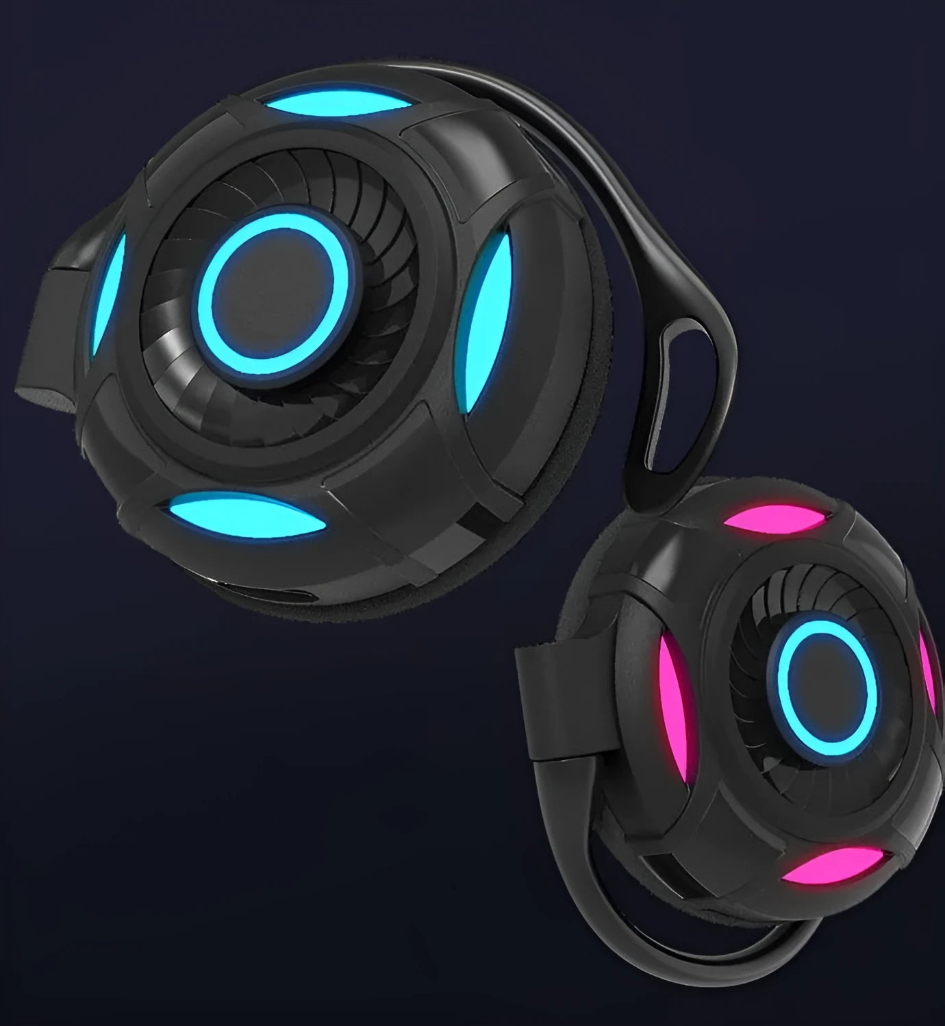 Black and white wireless stereo headphones with Bluetooth 5.0 and 10m range for gaming