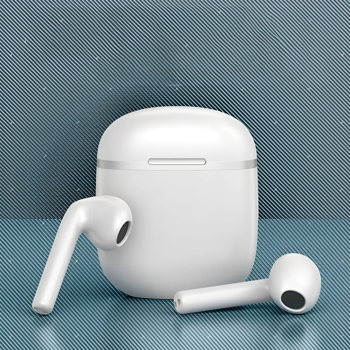 X60 true wireless Bluetooth headset dual in-ear stereo earbuds with charging case in black or white