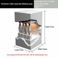 White embedded plaster wall lamp with wax melting and tri colour dimming for bedside use