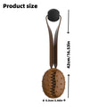 Coffee brown coffee bean-shaped TPR rubber dog chew toy with visible rope knot interior.
