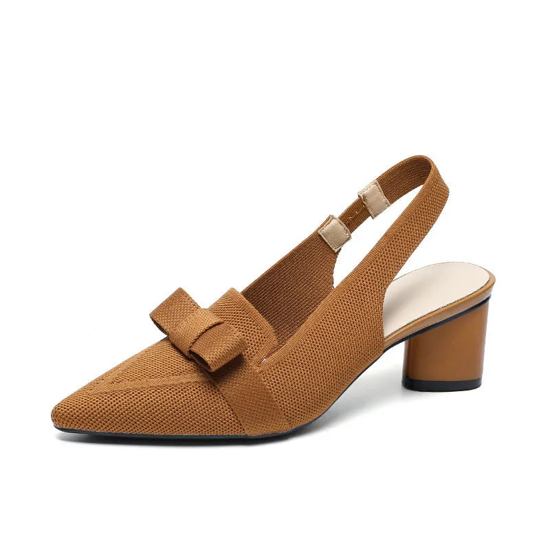 Women's closed toe high heel sandals with ankle buckle strap in solid colours