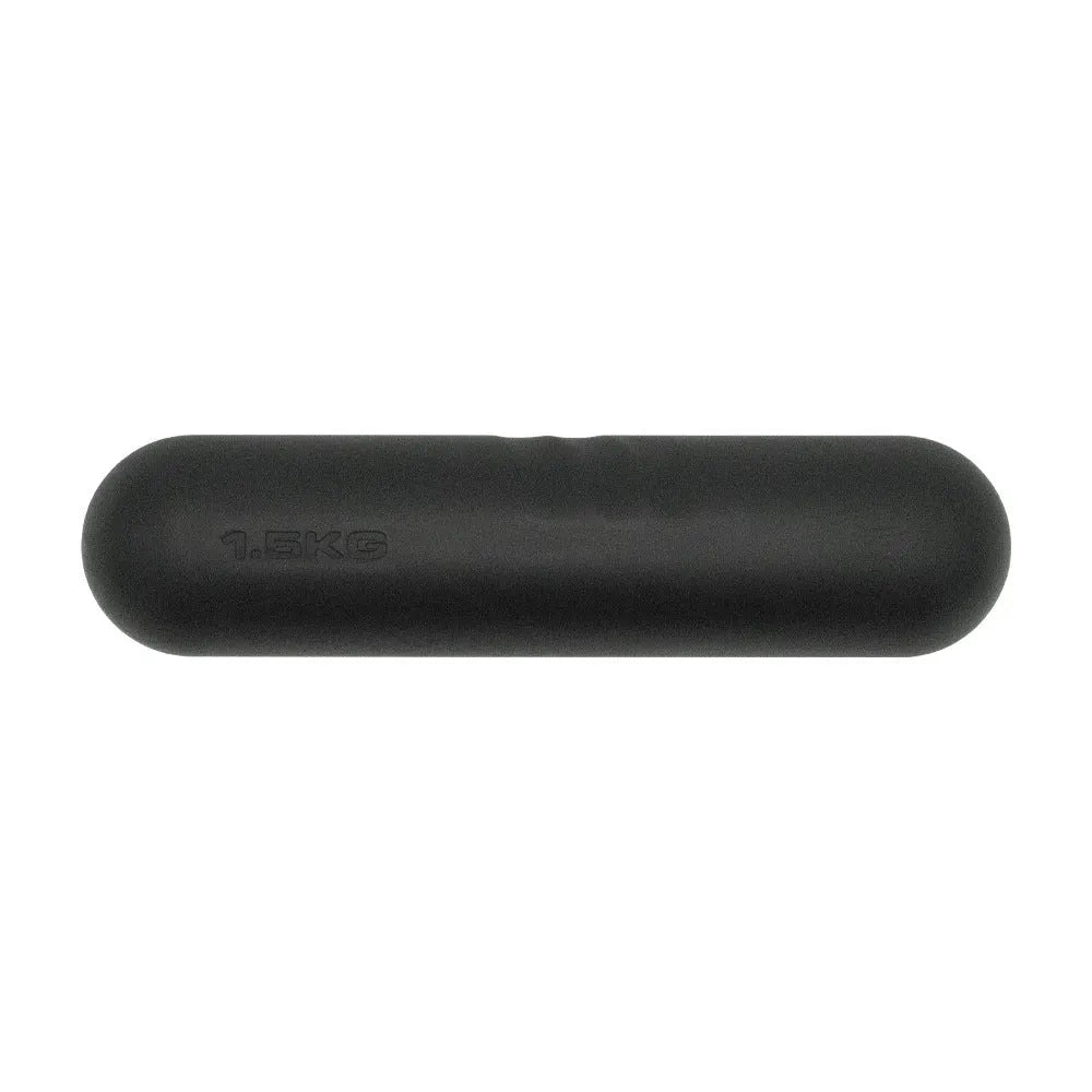 A silicone-edged hand-drawn dumbbell stick in various colours and weight options for fitness training.