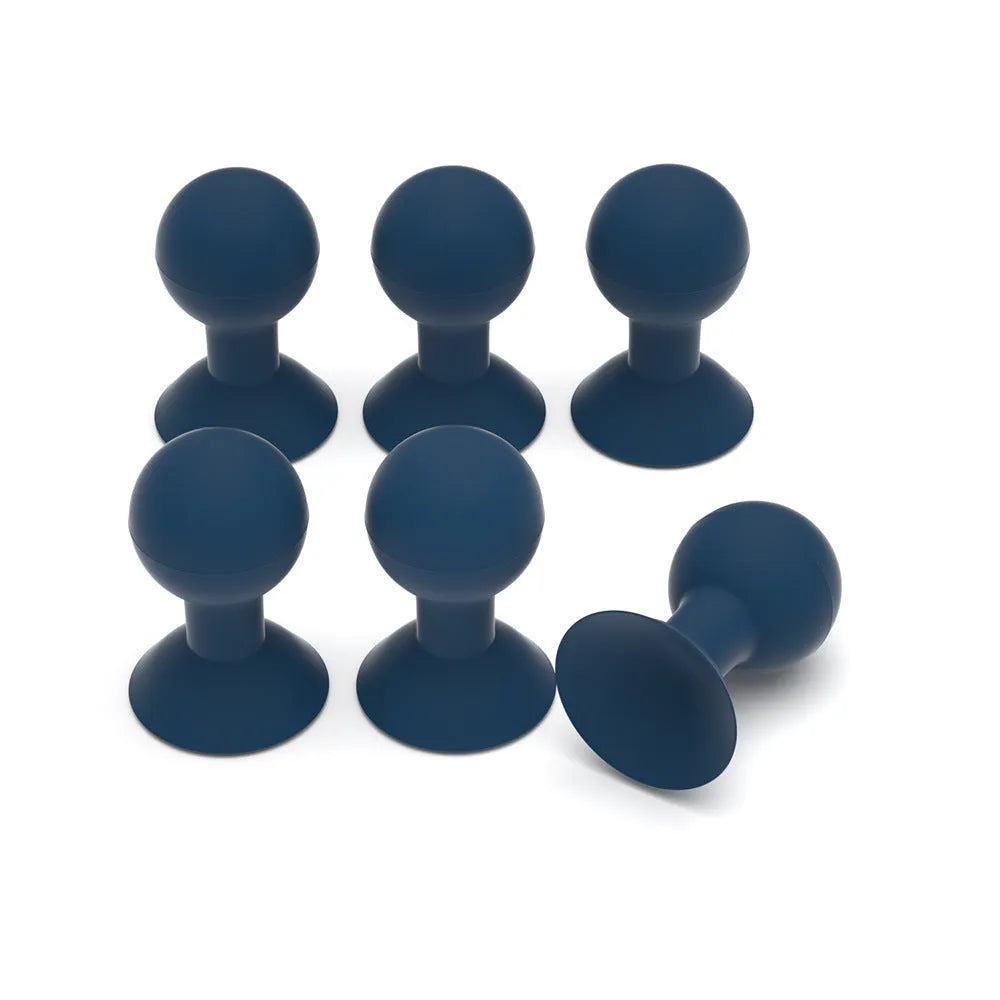 Silicone octopus ball mobile phone holder in blue, yellow, green, red, white, black, rose red, and one-piece colours