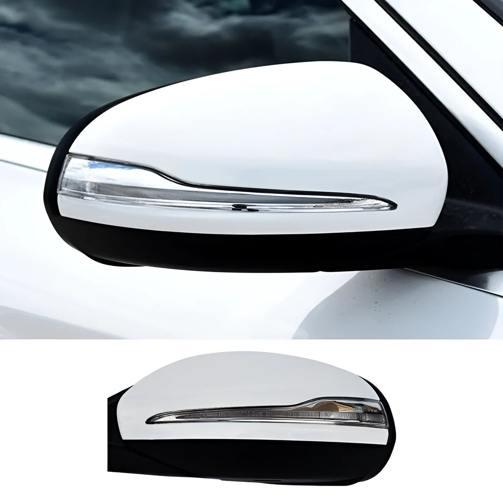 Mercedes-Benz C-Class W205 rearview mirror assembly replacement part with ABS shell