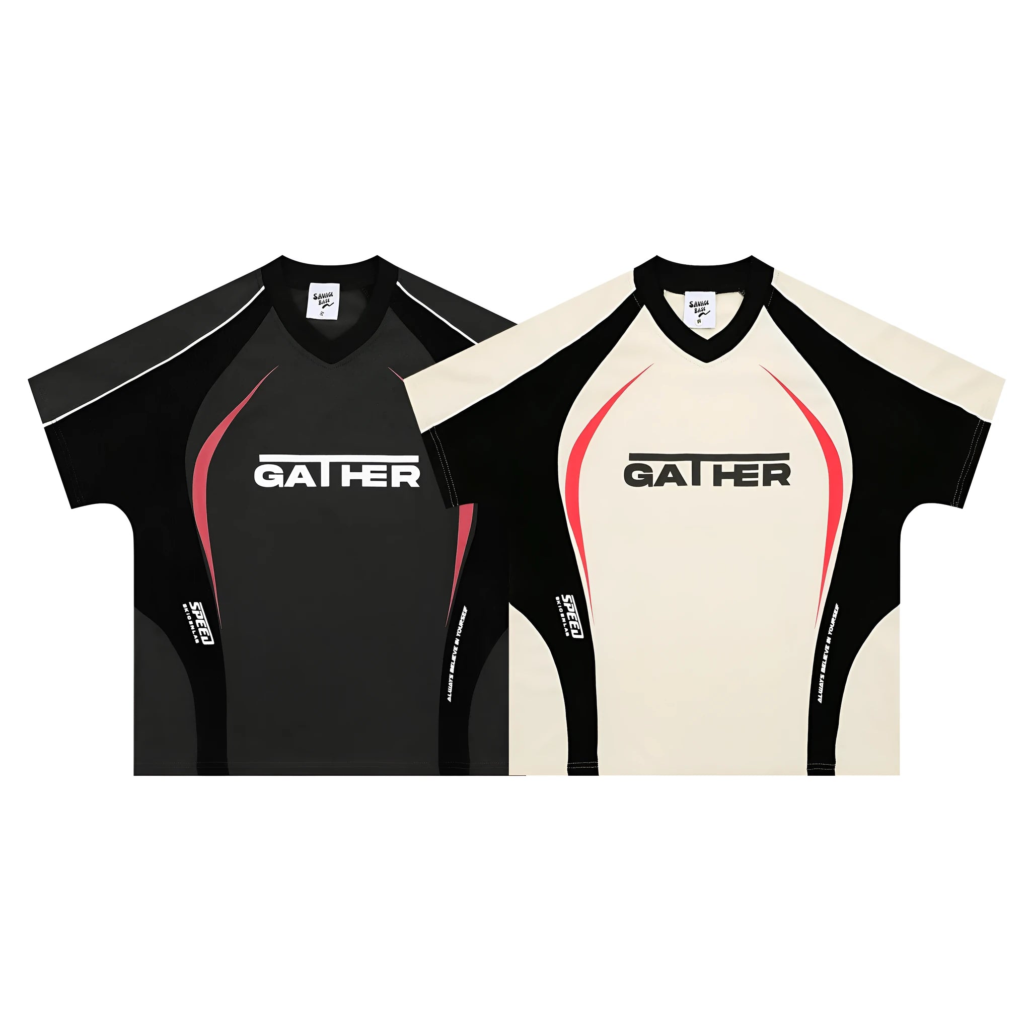 Men's loose fit black T-shirt with white letters print, short sleeves, pullover style