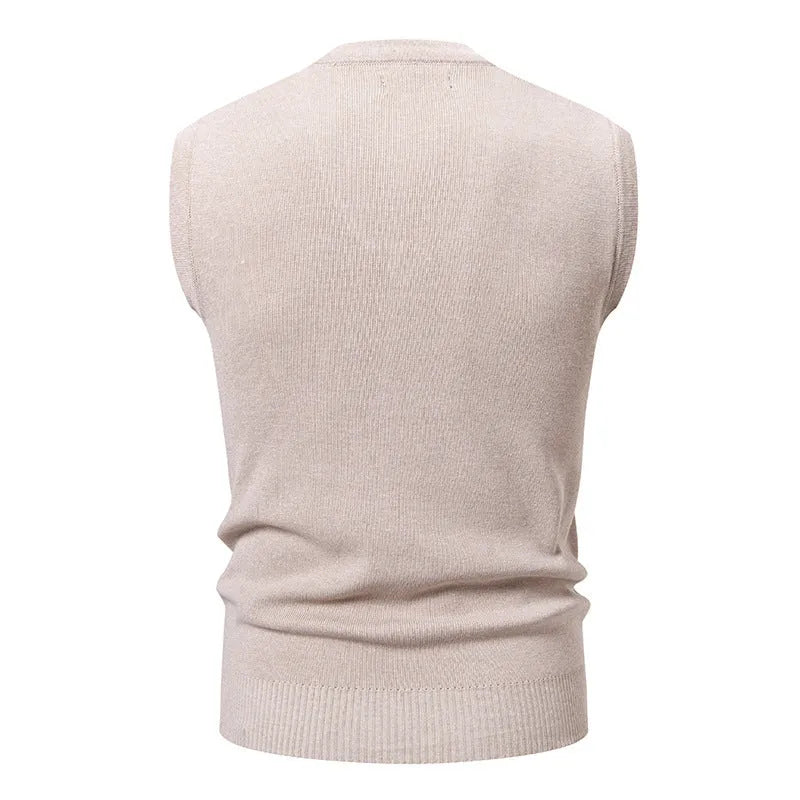 Men's loose fit plaid pullover sweater in grey, modal spandex blend, casual leisure wear
