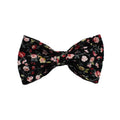 Removable bow lettering printed on a cloth dog collar, with matching leash, bow, and vest set.
