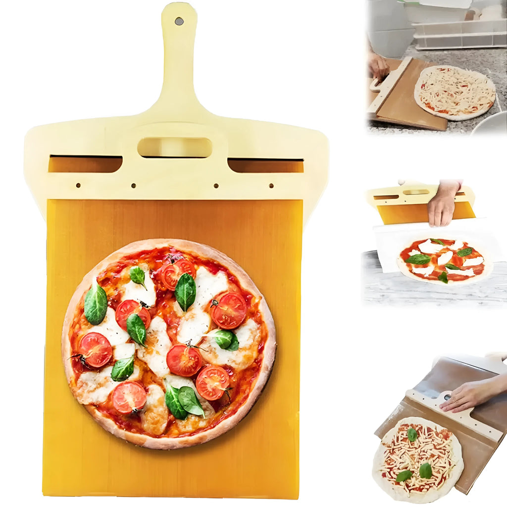 Food-grade PP pizza transfer shovel with non-stick surface measuring 55cm by 35cm