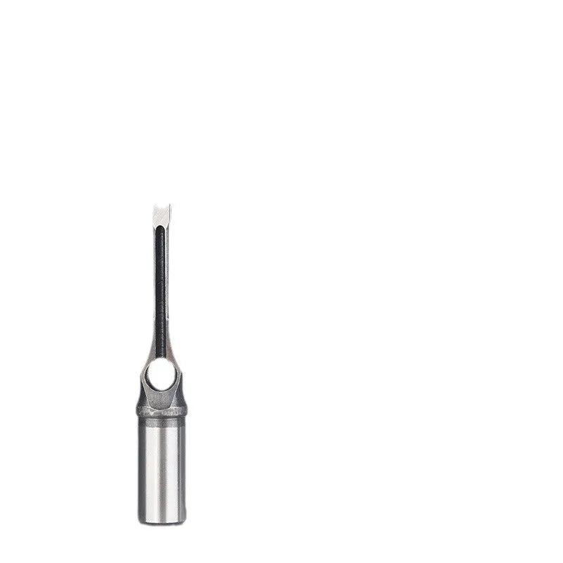 12.7mm carbon steel square hole drill bit and sleeve set for woodworking.
