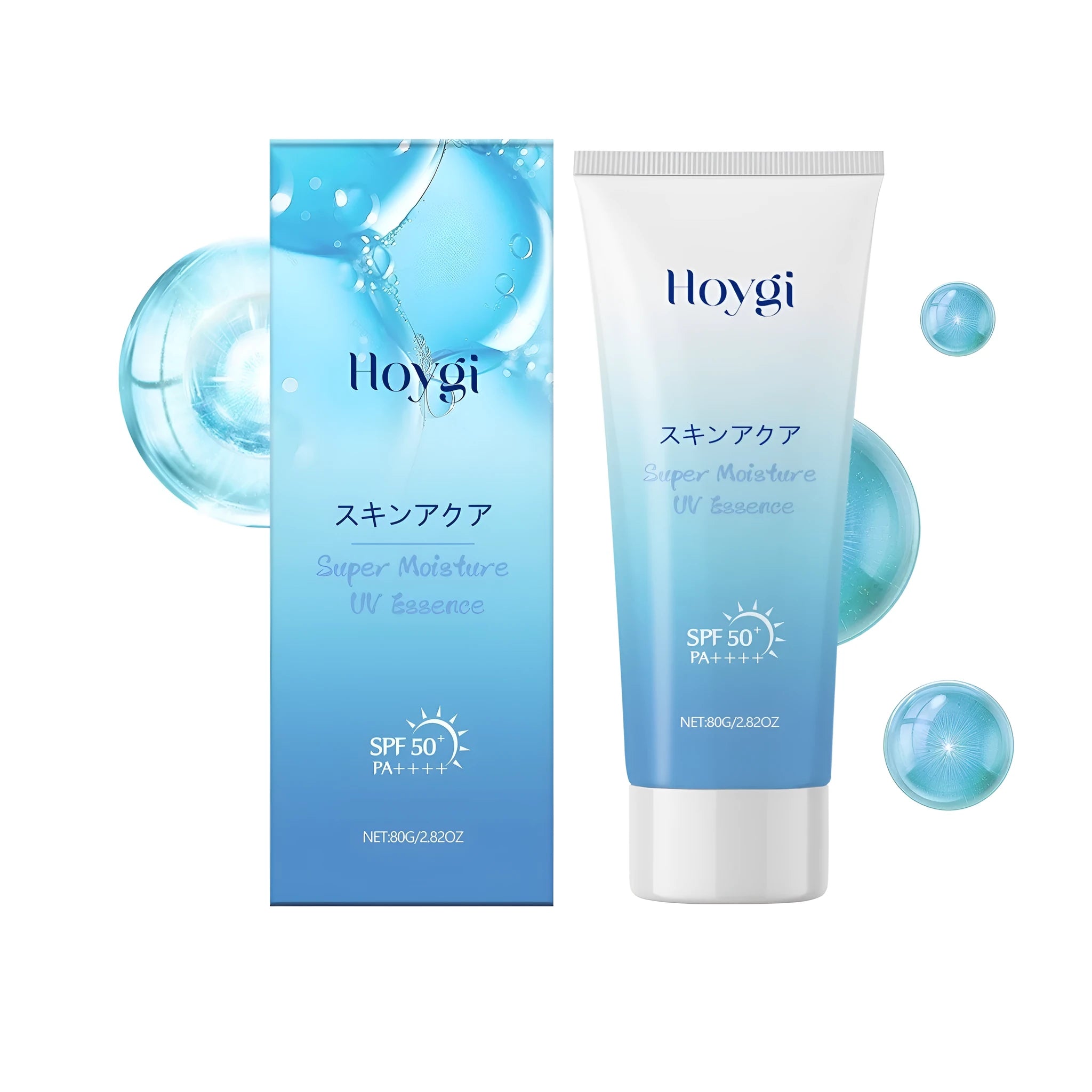 80g tube of hyaluronic acid moisturising sunscreen lotion with broad spectrum protection
