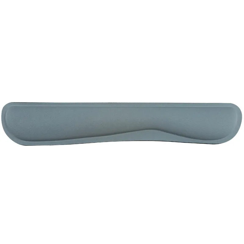 Memory foam wrist rest pad in black or grey, single sided with non-slip base, 460x85x25mm or 430x85x25mm