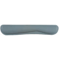 Memory foam wrist rest pad in black or grey, single sided with non-slip base, 460x85x25mm or 430x85x25mm