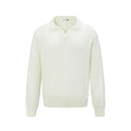 Loose black acrylic blend pullover sweater for casual leisure wear