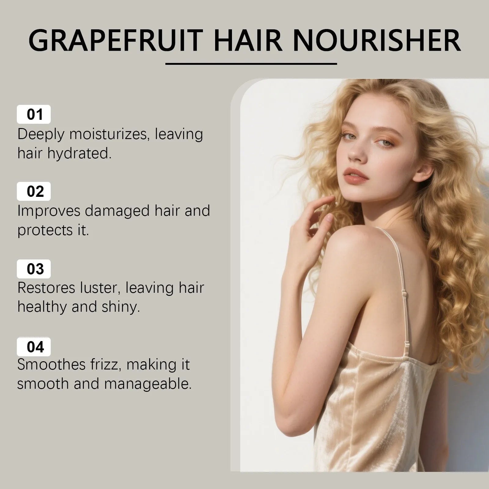 120ml bottle of grapefruit seed oil hair conditioner with botanical oils