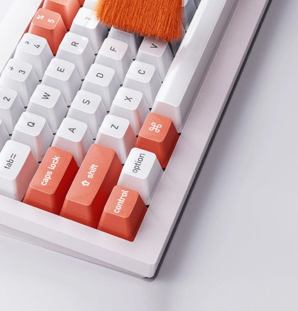 Multi functional cleaning set 93mm with ABS sponge fibre flannel silicone and 304 stainless steel for keyboards earphones cameras tablets