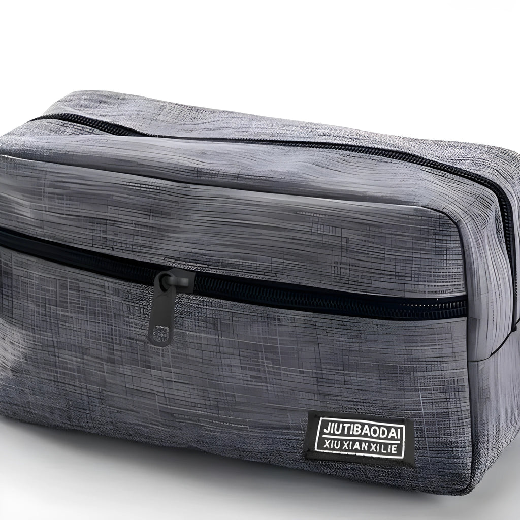 Ultra-light nylon makeup bag in solid colour for men and women travel