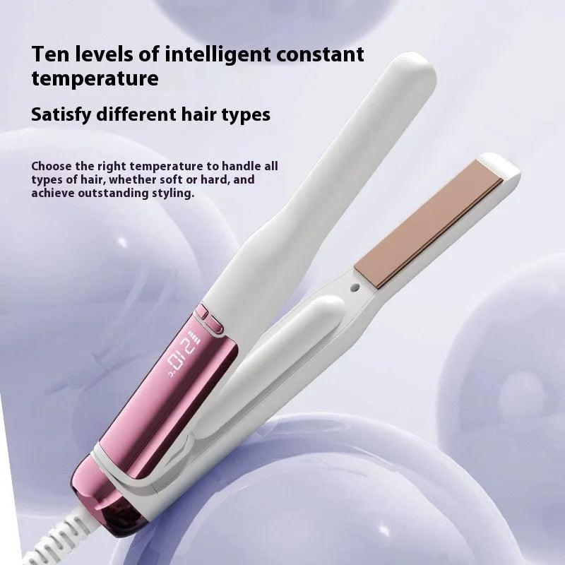 Men's USB hair straightener with multi-gear adjustable perm splint in black