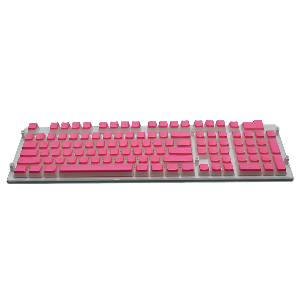 108-key pudding keycap set with transparent sides for mechanical keyboards in various colour options