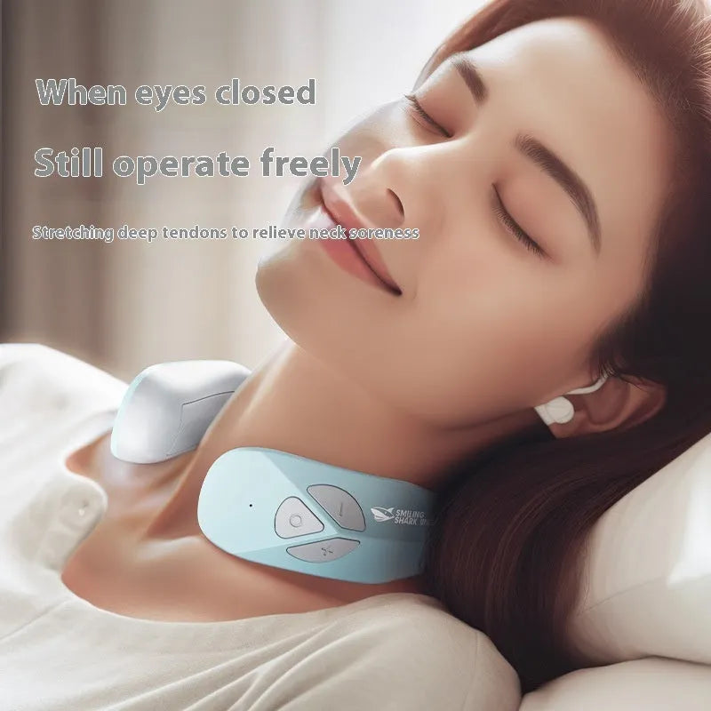 Lake Blue rechargeable EMS neck massager with vibration massage and heating function for adults