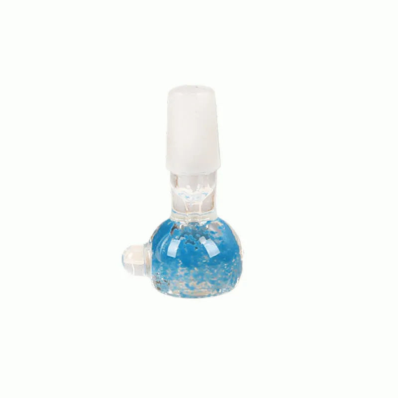 7cm coloured glass trumpet pipe with geometric shape and simple modern design