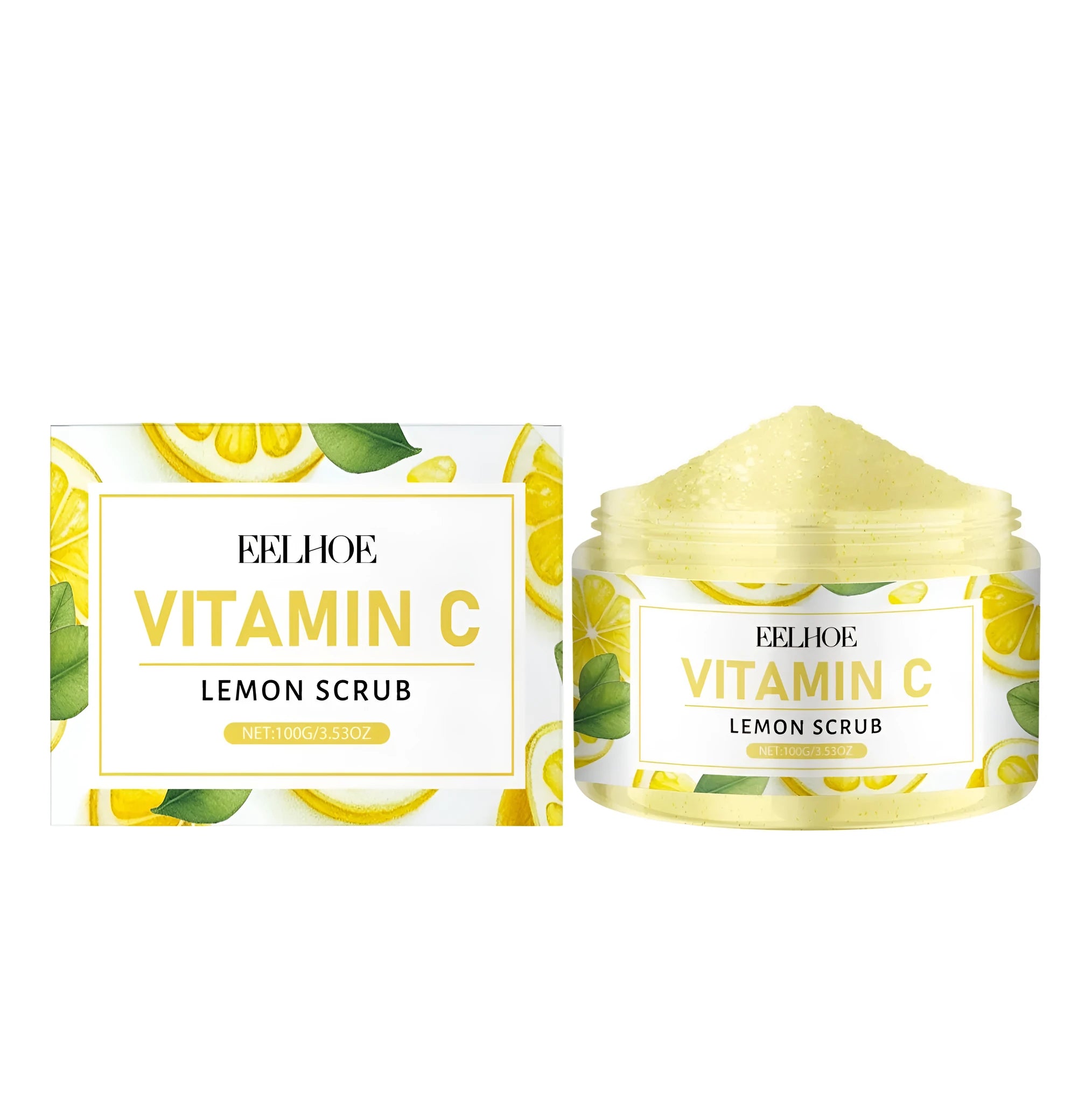 100g tube of Lemon Exfoliating Scrub cream with walnut shell powder and vitamin C