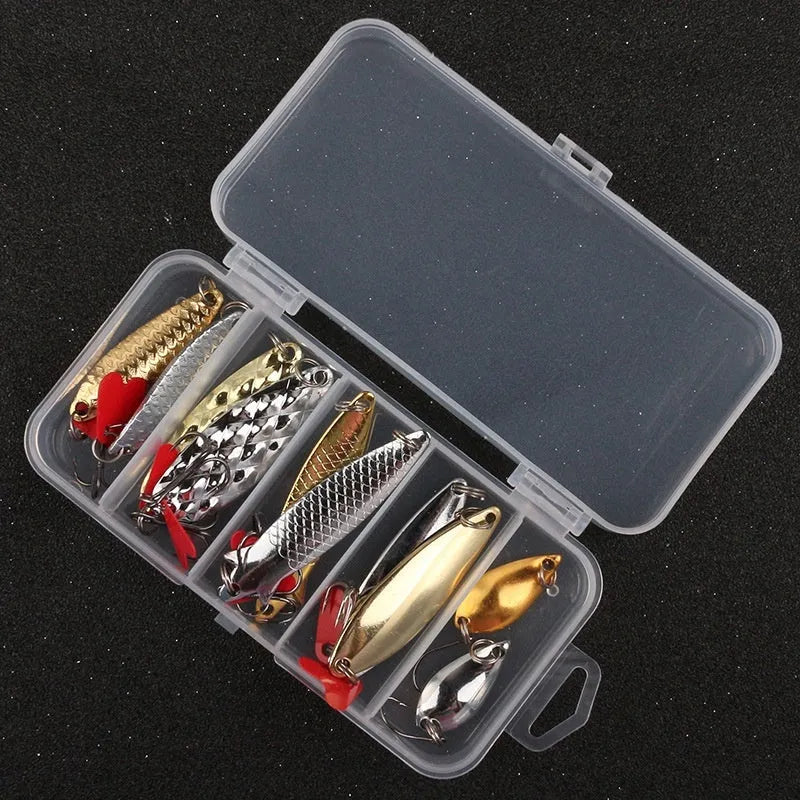 Pineapple sequin iron false fishing bait with metal sequins in gold and silver colours