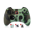 Wireless PC game controller in black, green, red, or white with adjustable vibration and storage bag