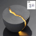 Designer minimalist art music table lamp with LED 4000K, resin natural sand base, 130x70mm, modern simplicity style, US plug
