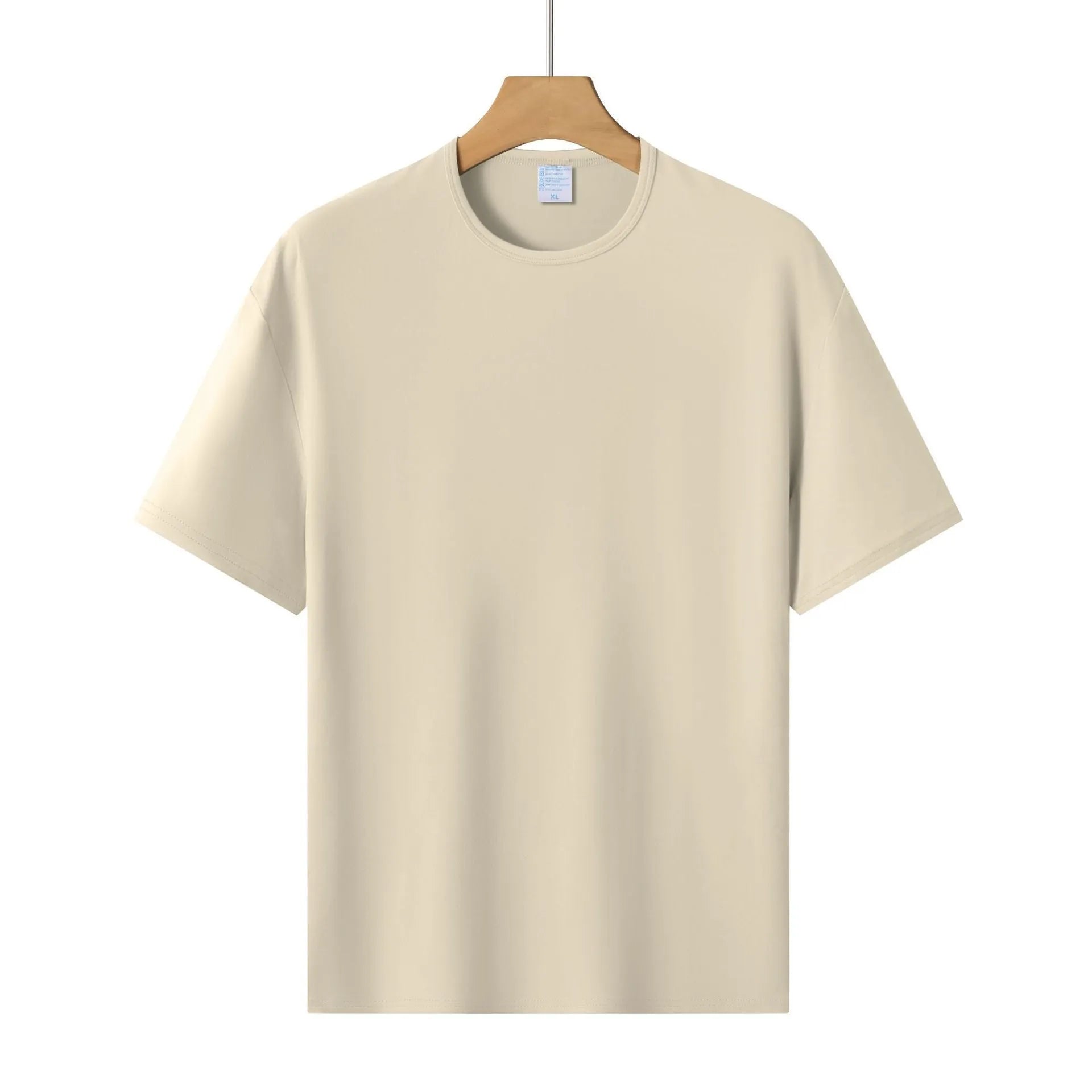Loose fit modal colour short-sleeved T-shirt in solid colours for sports meetings