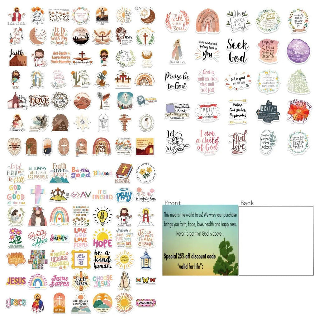 50 graffiti stickers with random printed patterns for personalised decoration