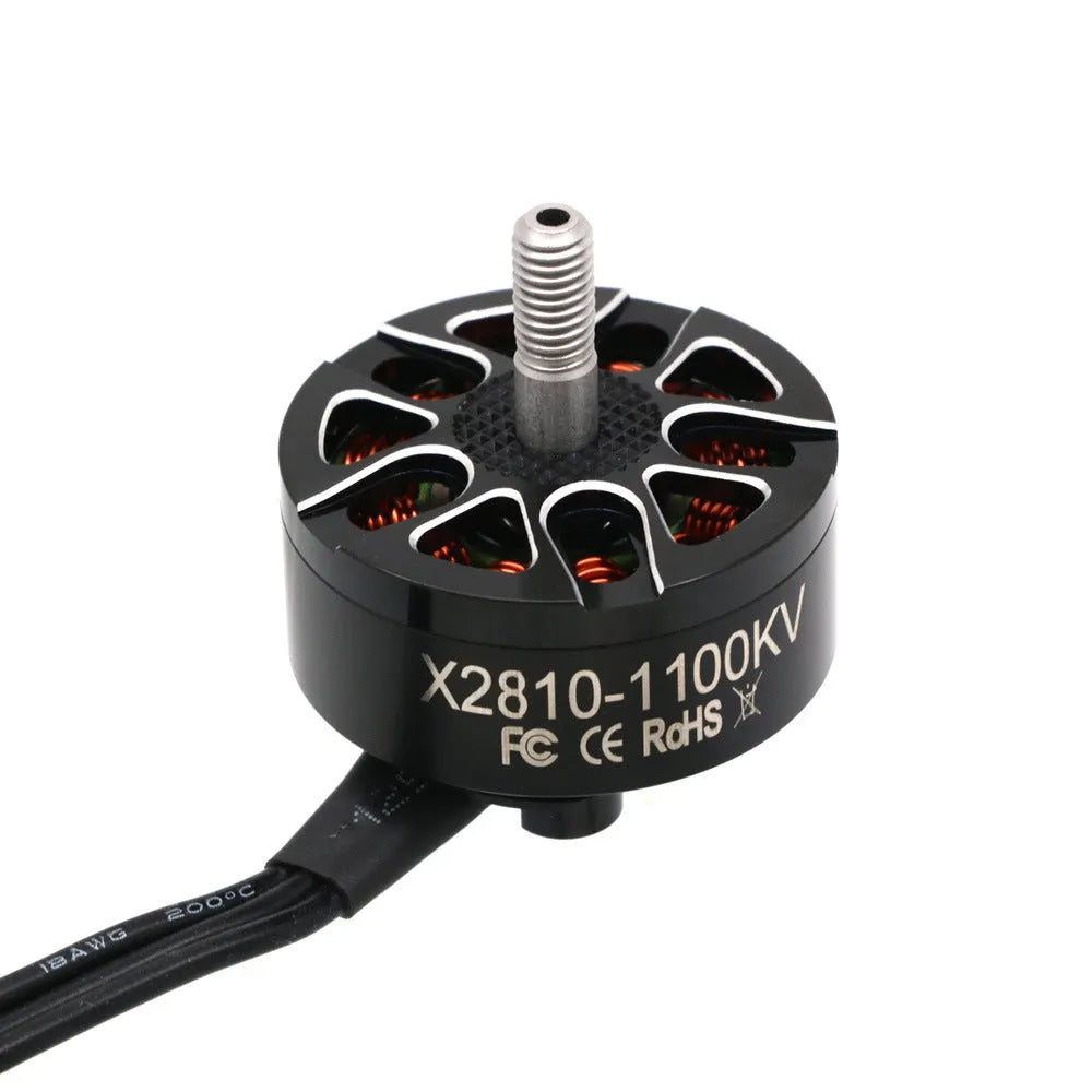 X2810 multi-axis RC aircraft motor with metal construction and multiple KV options