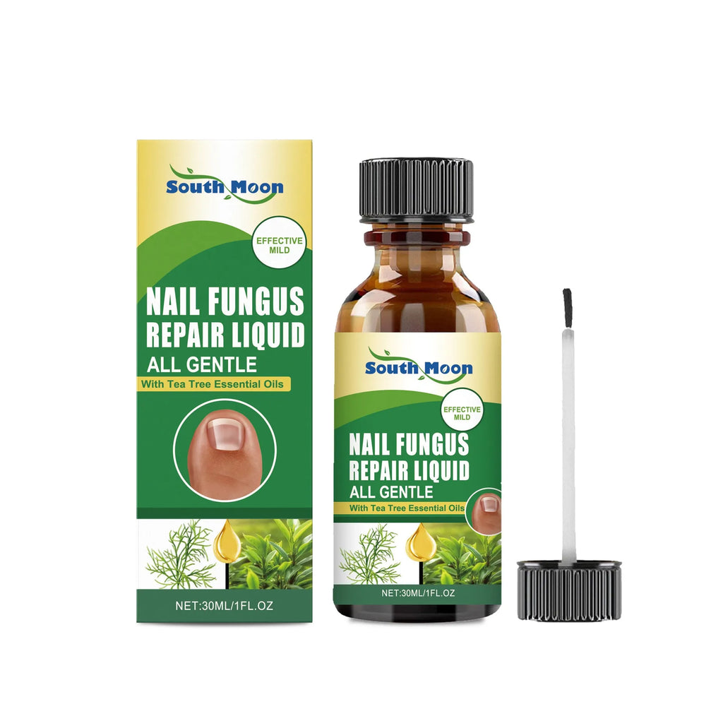 30ml bottle of tea tree oil nail fungus repair solution with a gentle formula.
