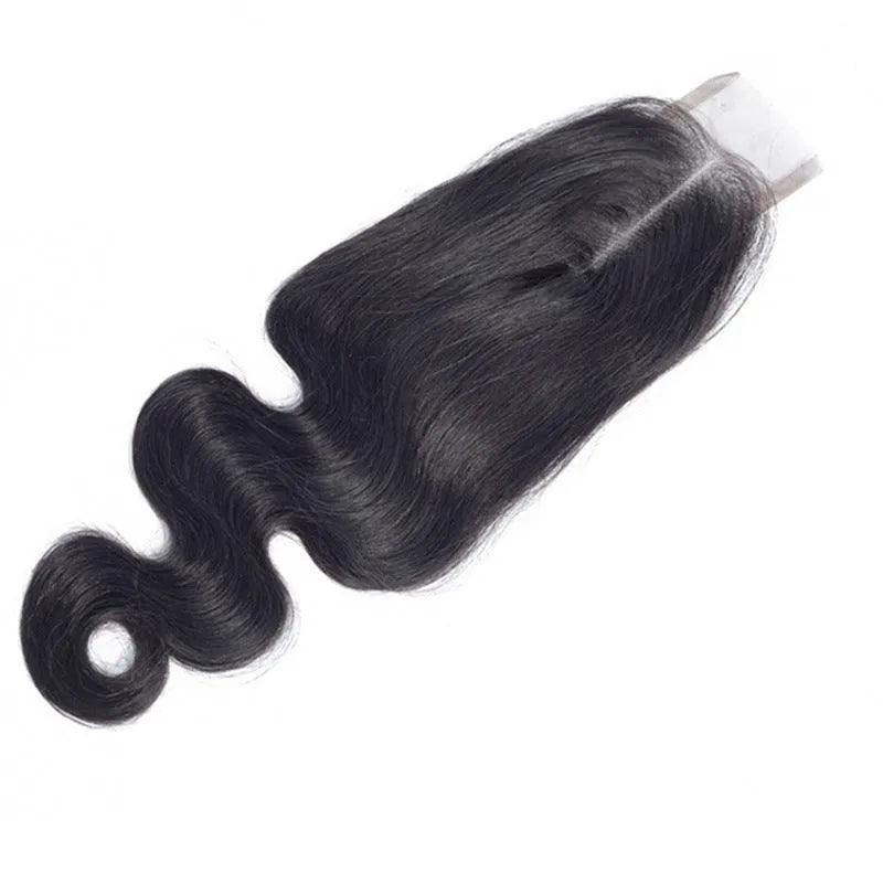 Hand-woven straight human hair wig in natural colour, showing length options from 8 to 20 inches.