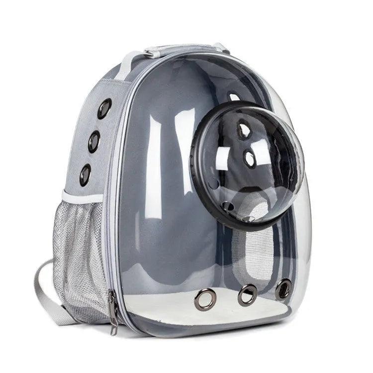 Solid colour transparent full-window pet bag in PC material for pets under 6.50kg