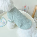 Double-sided cloud velvet thickened puppy clothes for dogs in blue, brown, green, khaki, pink and white