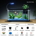 Desktop ecological filter oxygen-making fish tank in luxury white or black colour options