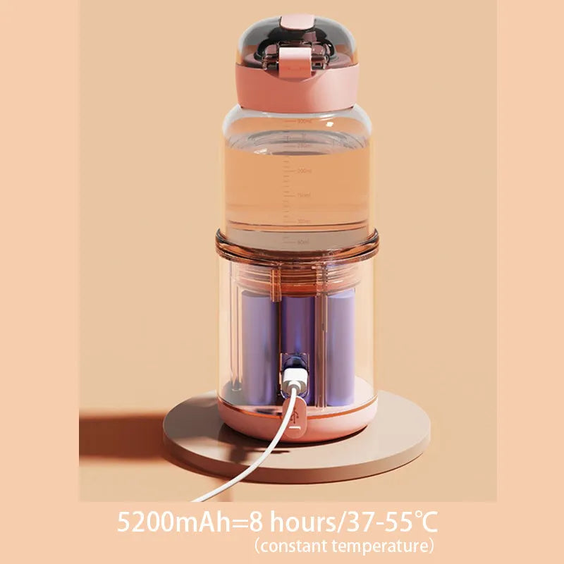 Wireless portable glass thermostatic milk mixer for baby formula in home and travel use