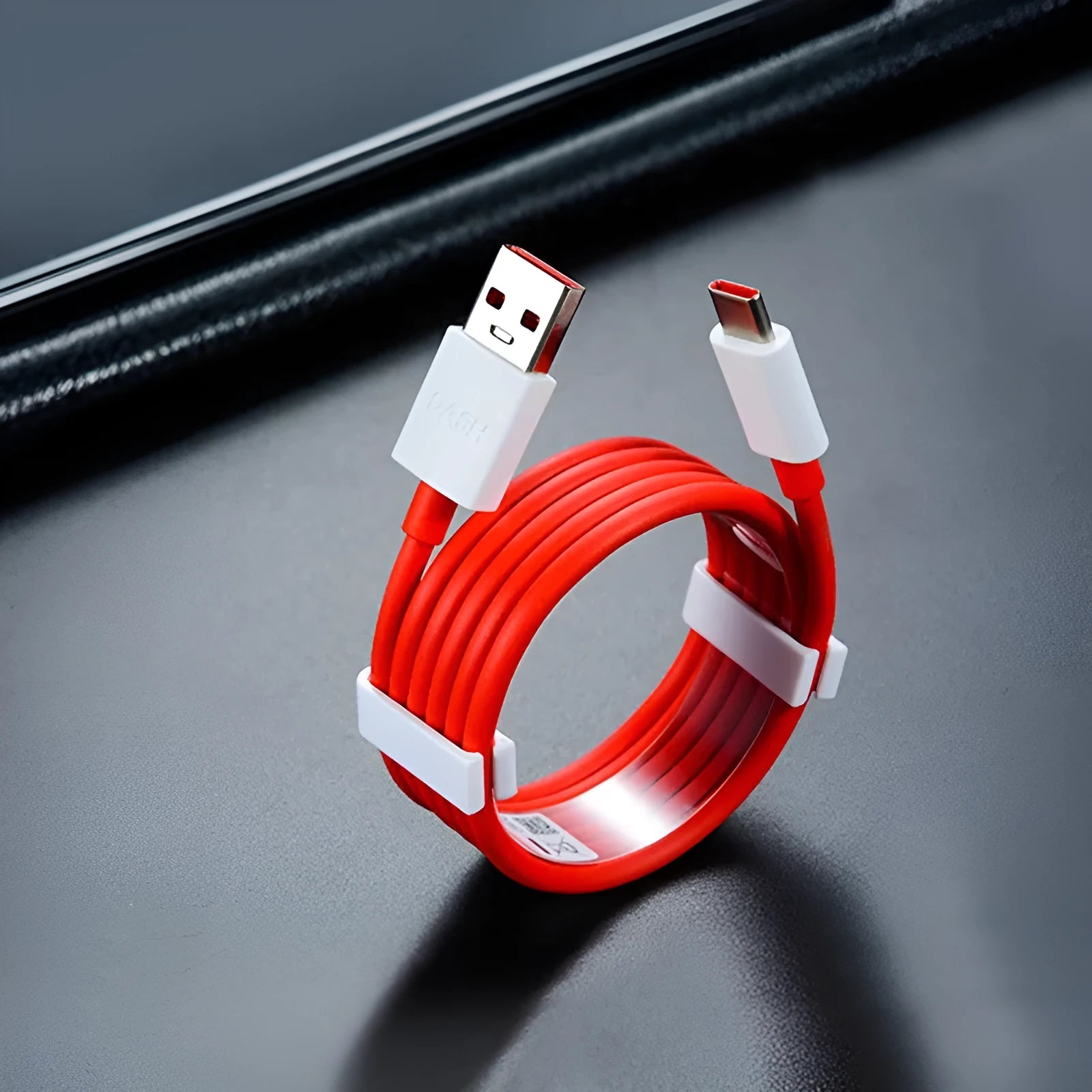 Red USB data cable for 7Pro 6 6T 7T smartphones in 1.5m length